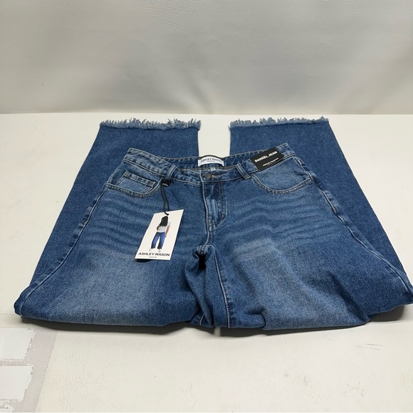 Ashley Mason barrel Women's Blue Jeans size 5/27 nwt - Picture 9 of 9